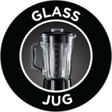 Russell Hobbs Standmixer 2-v-1 [1,5L Glasbehälter Mixer & 0,6L Mini Smoothie Maker -To-Go-Trinkflasche Inkl. Deckel] Spülmaschinenfest, Impuls-/Ice-Crush Funktion, Becher BPA Frei, Edelstahl 23821-56 Kitchen Naty Shop