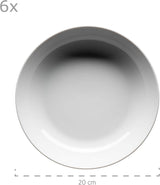 Sada nádobí Mäser Barca pro 6 osob, sada 12 kusů, porcelán, bílá