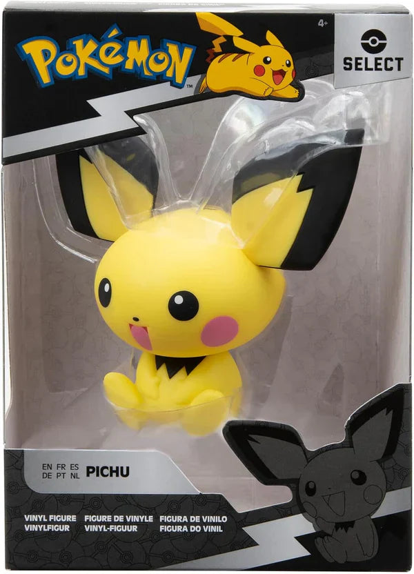 Pokemon Pichu Vinyl Figura 10 cm - Oficiálně licencovaný Jazwares, Vysoká kvalita