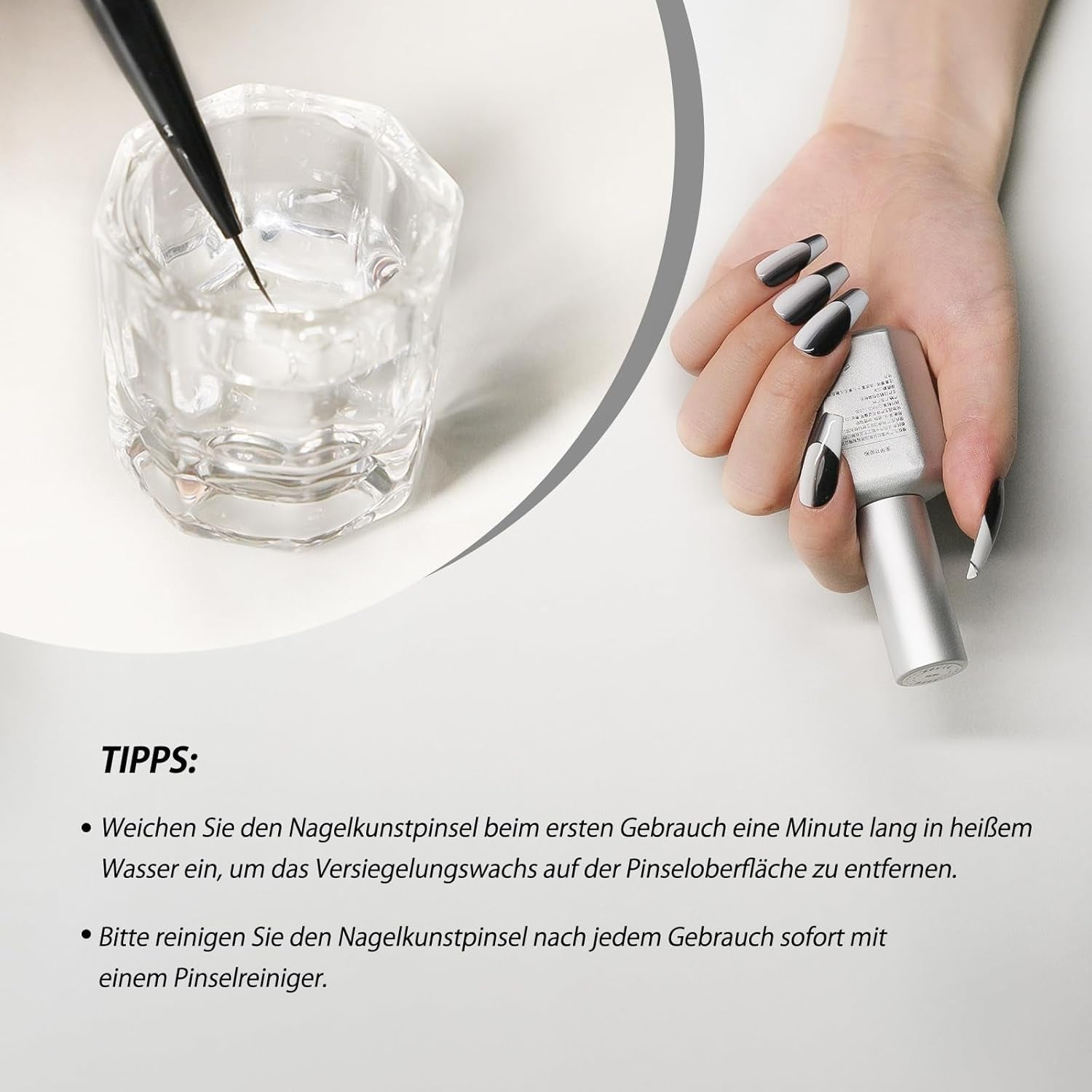 Nagel Pinsel 8 Stück Pinsel Für Gelnägel, Nageldesign Gel Pinsel Dotting Painting Line Pen Für Nagelack Gel Acryl Nagel Pinsel Nailart Kit Acryl Pinsel Finener Nägel Selber Machen