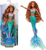 Mattel Disney Ariel – Panenka Malá mořská víla, inspirováno filmem Malá mořská víla, Hračka Mořská víla, polohovatelné, Dárky Disney, Hračka pro děti od 3 let, HLX08