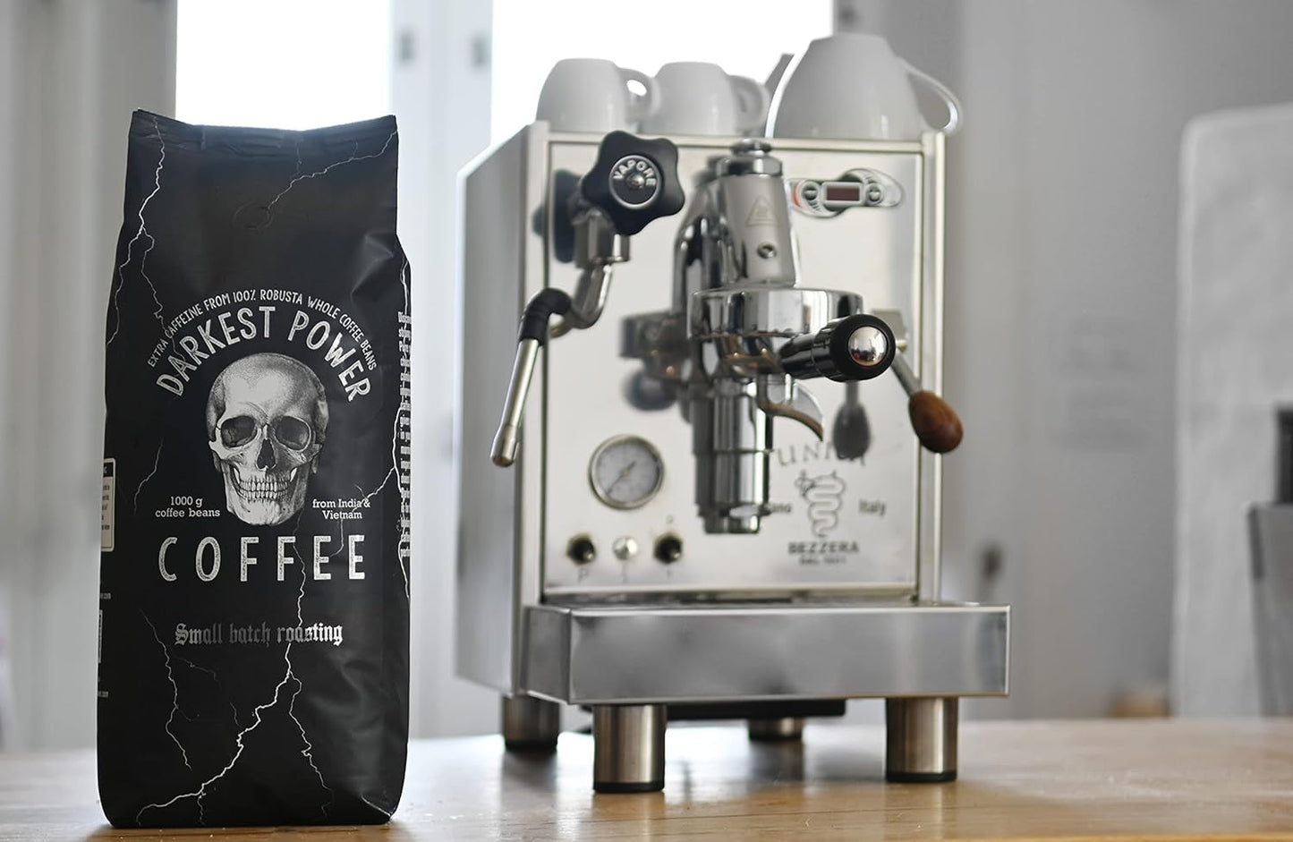 | Kaffeebohnen extra silný | Espresso 100% Robusta | viel Kaffein wenig Säure | 1000g ganze Kaffee Bohnen | geigeint für Plně automatické | se Zufriedenheitsgarantie