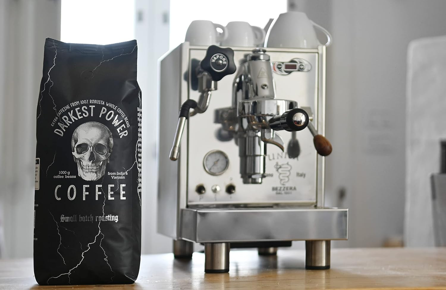 | Kaffeebohnen extra silný | Espresso 100% Robusta | viel Kaffein wenig Säure | 1000g ganze Kaffee Bohnen | geigeint für Plně automatické | se Zufriedenheitsgarantie