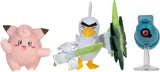 Sada bitevních figurek Pokémon PKW3057-Piepi, Tanhel, Lauchzelot Akční figurky Naty Shop