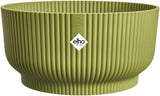 elho Vibes Fold Bowl 25 - Vnitřní květináče - 100% recyklovaný plast - Ø 24,9 x V 12,1 cm - Zelená/Ferngrün