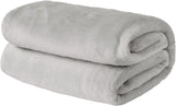 Brentford's Ultra Soft Fleece přehoz, stříbrně šedý, velký dvojitý - 150 X 200 cm Postele a přikrývky Beuche den Brentfords-Store Stříbrno-šedá 120 X 150 cm