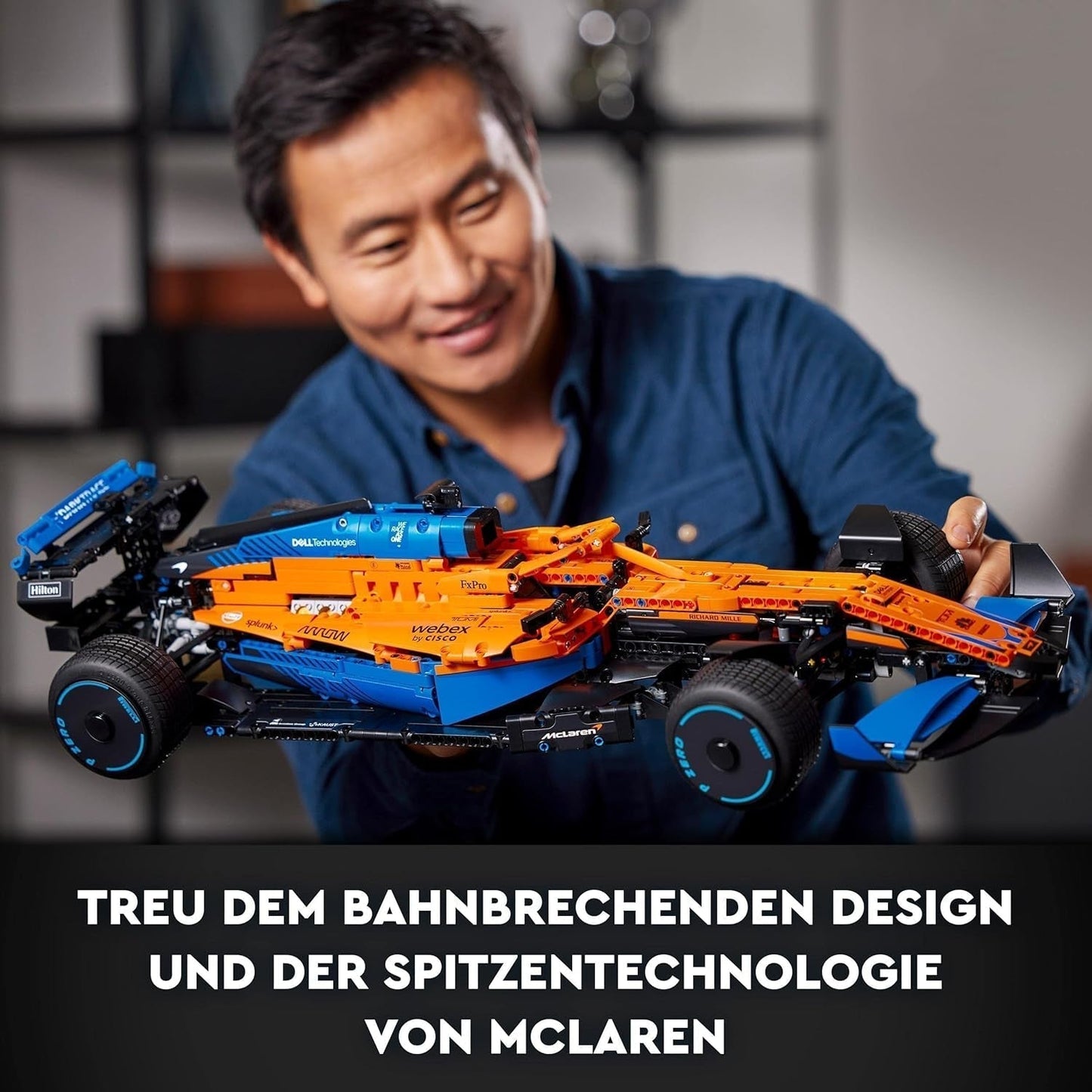 Lego Technic Mclaren závodní auto Formule 1 - Model F1 pro dospělé s motorem V6 a řízením - Dárek pro fanoušky motoristického sportu a sběratele - 42141 Stavebnice Besuche den LEGO-Store