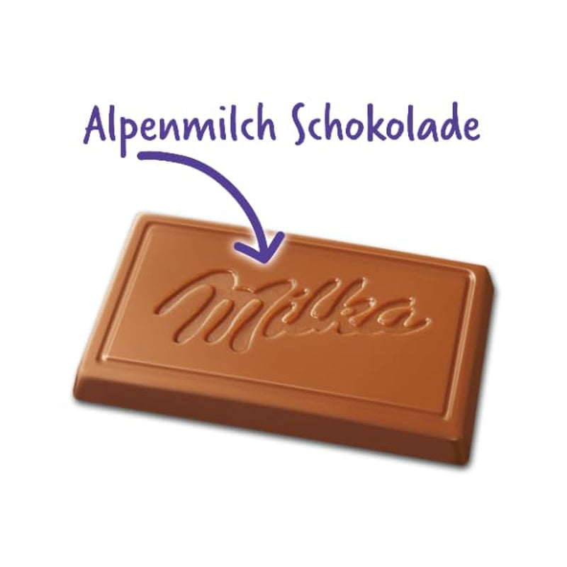 Milka Naps Alpine Milk – Mini čokoládové čtverečky z jemné čokolády z alpského mléka – 1 x 1,7 kg