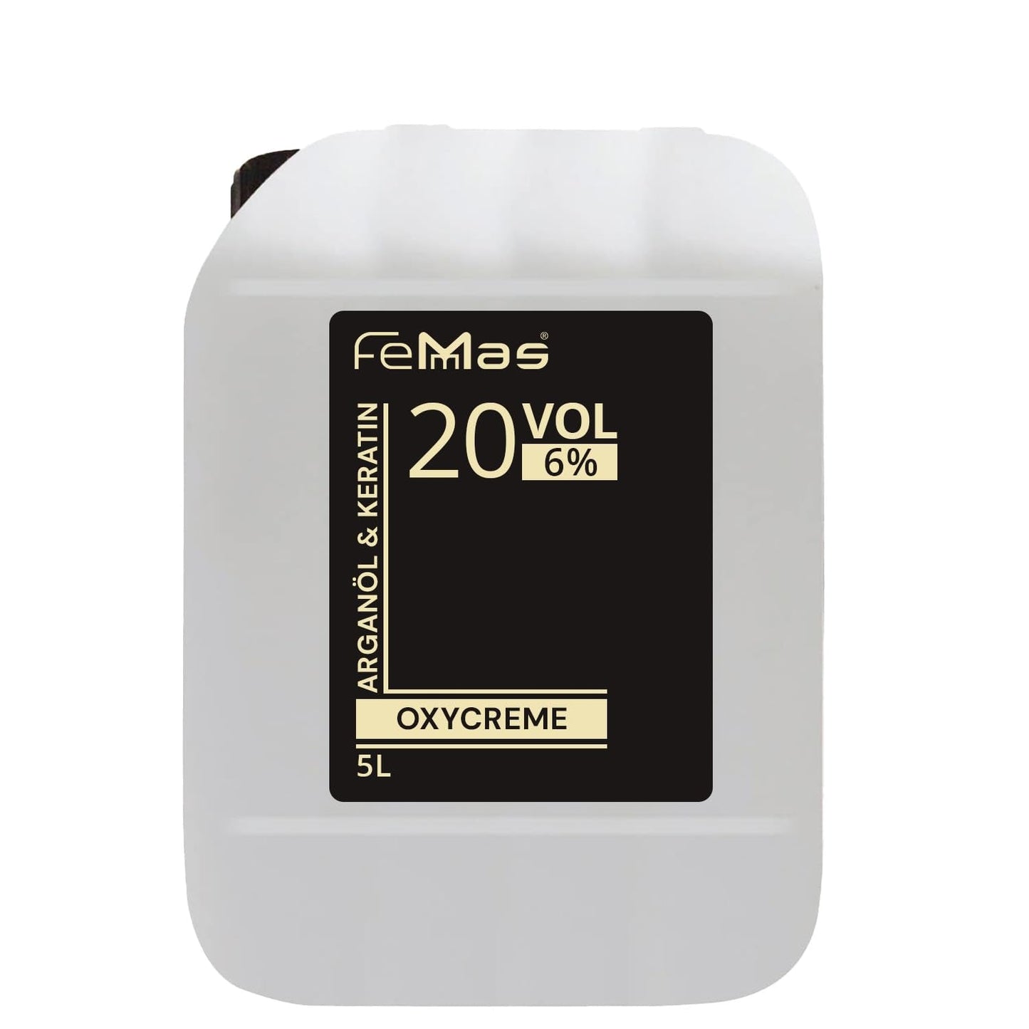 FemMas Oxycreme v 6% 1000 ml I Oxidační činidlo pro barvení a barvení vlasů I Snadná aplikace a optimální fixace I Vývojka pro jednotné výsledky v salonní kvalitě I Vývojka na barvení vlasů Barva na vlasy Naty Shop 6 5 litrů (1 balení)
