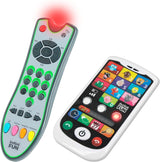 My Duo High-Tech telefon + dálkový ovladač – 1 trojjazyčný francouzský/anglický/španělský dálkový ovladač a 1 ultrarealistický telefon – víceúčelová výuková hračka od 12 let staré hračky Bebe Naty Shop