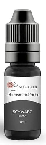 Wenburg potravinářské barvivo, třpytky, 11 ml, koncentrované, vyrobeno v EU, tekuté. Pro barvení těsta, nápojů, příchutí, slizu - zlaté třpytky Potravinářské barvivo - zlaté barvení dortů - zlaté třpytky