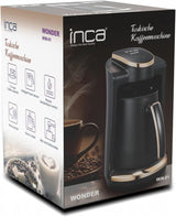 Turecká kavárna Inca | Türk Kahve Machines | 250 ml (1-4 šálky) | 400W | IKM-01 | Ochrana proti rozlití a varu bez vody | Topná deska z nerezové oceli | Automatické vypnutí | Pro perfektní tureckou kávu