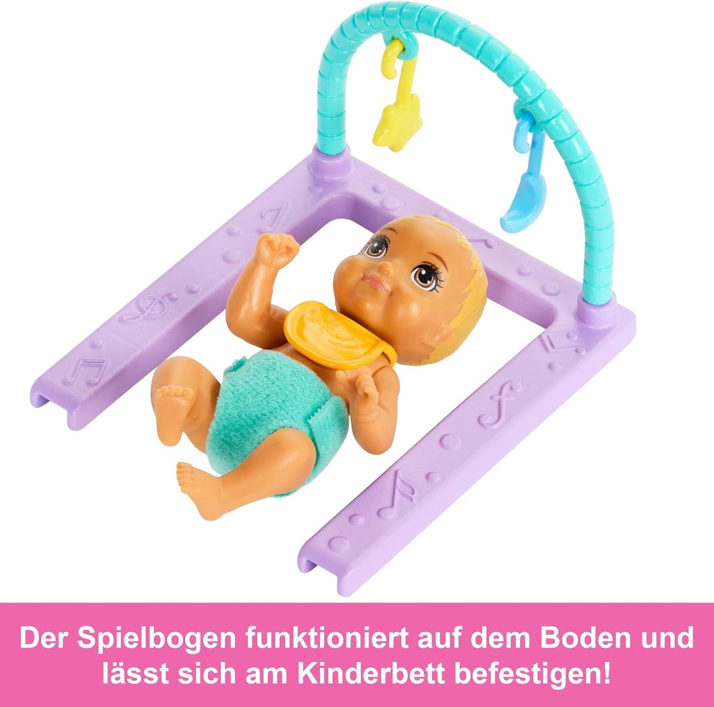 Panenka Barbie Skipper a domeček na hraní s doplňky, obsahuje dvojčata, 1 postýlku, 1 houpačku, 1 kolébku a další, HXM99