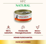 Almo Nature HFC Natural mokré krmivo pro kočky - Různé receptury s kuřecím masem - 6 x 70 g