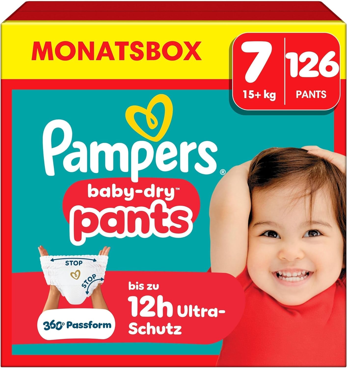 Pampers Baby-Dry Pants Größe 5, 160 Stück, 11kg-17kg, 360° auslaufsichere Vhodné pro den i noc