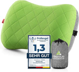 HIKENTURE nafukovací kempingový / cestovní polštář s odnímatelným potahem polštáře, ergonomický polštář, pohodlný polštář na krk pro cestování / outdoor, nafukovací cestovní polštář na krk (zelený) ... Krční ortopedické polštáře Naty Shop Regards