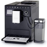 Melitta CI Touch - Plně automatický espresso kávovar s mléčným systémem, espresso kávovar s integrovaným mlýnkem na kávu a napěňovačem mléka, kupř. na espresso nebo cappuccino, stříbrná