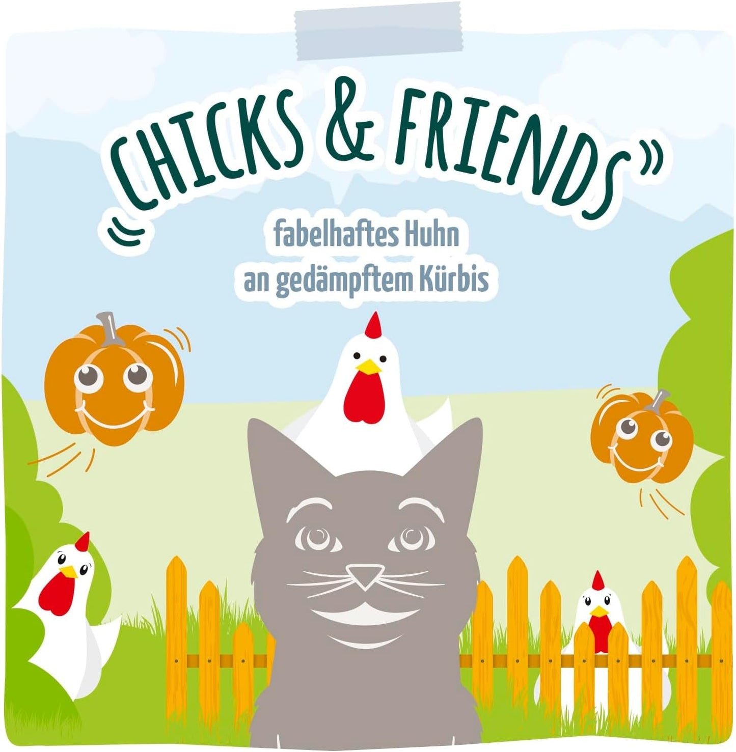 MjAMjAM - Quetschie - Chicks & Friends fabelhaftes Huhn an gedämpftem Kürbis 12 x 125 g