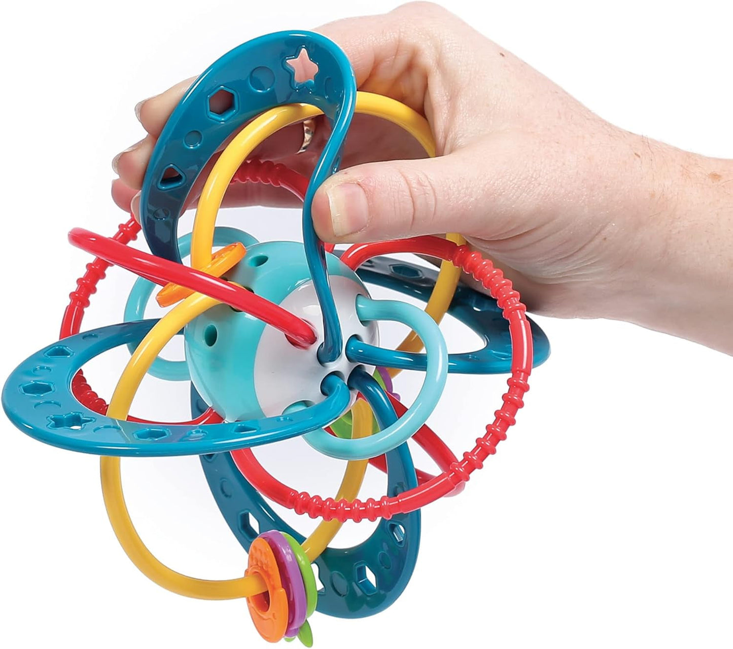 LUDI - Planet Bell - Hračka pro děti - Od 3 měsíců - Živé barvy, různé textury a originální tvar - Podporuje jemnou motoriku a zručnost Bebe Naty Shop Toys