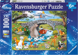 Puzzle Ravensburger pro děti - 10947 Animal Friends Family - Puzzle Disney pro děti od 6 let, se 100 dílky ve formátu XXL Puzzle Naty Shop Výchozí název