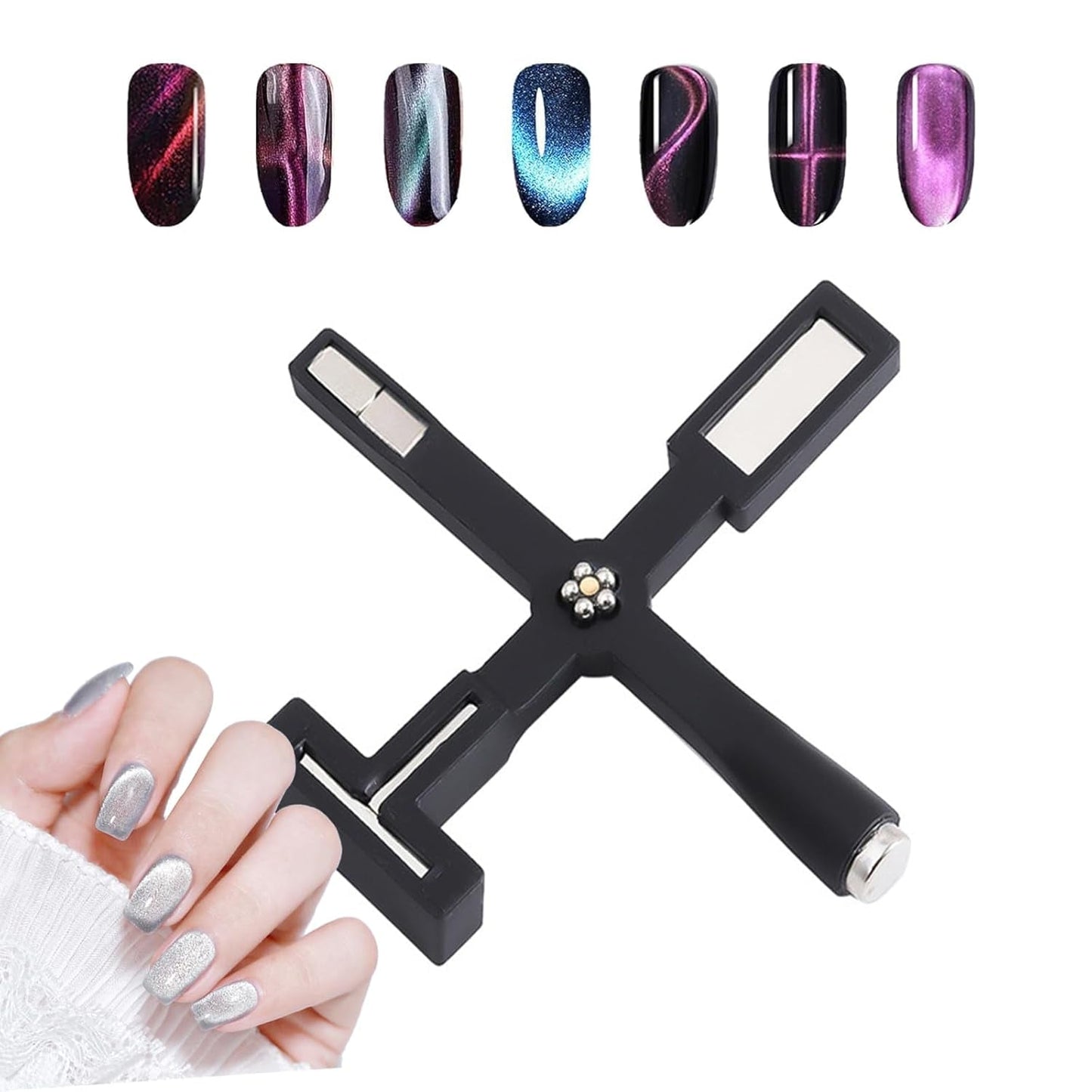 14 Stück Nail Art Werkzeug Magnetstift DIY Magic 3D Magnet Stick Set Verwendung Mit Cat Eye Gel Pulver Oder Nagelack - Magnetic Stift Katze Eye Pen Für Ideal Katzenaugen Magische Effekt