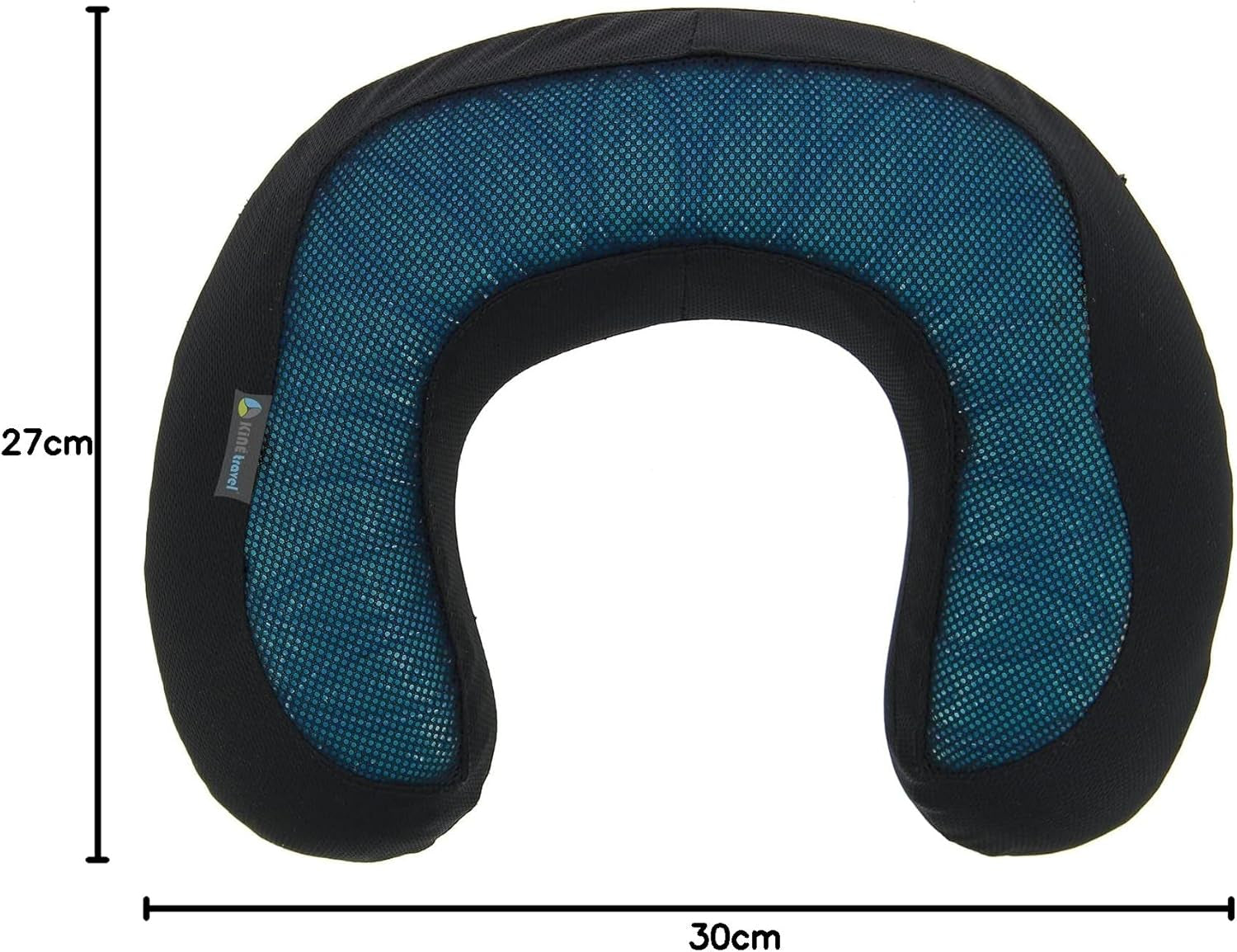Kine Travel 169803 Gelový polštář na krk Ergonomický cestovní polštář schválený Physio Černomodré cestovní polštáře Naty Shop