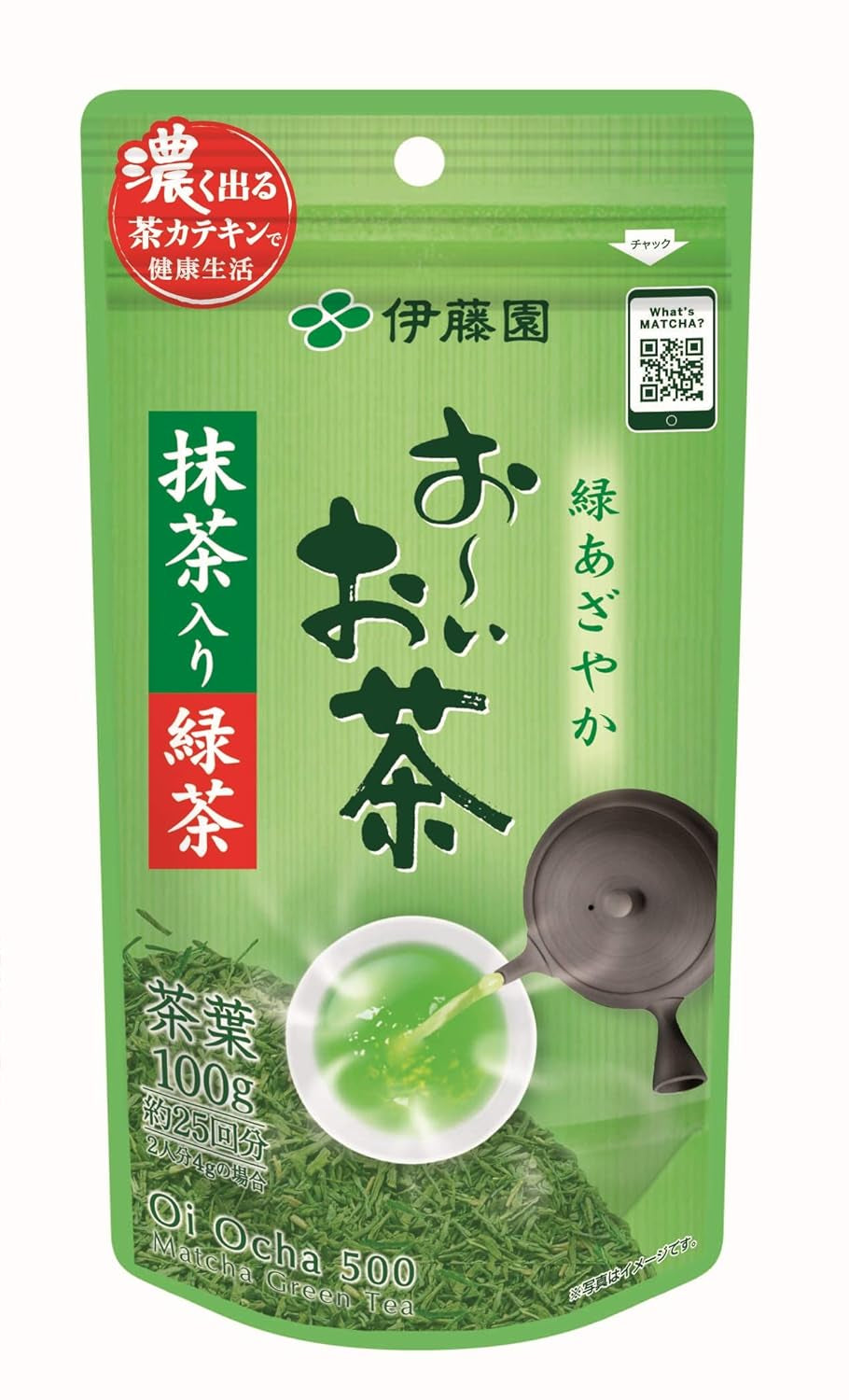 Itoen Oiocha Matcha-Iri Ryokucha - lístky japonského zeleného čaje - 100 g