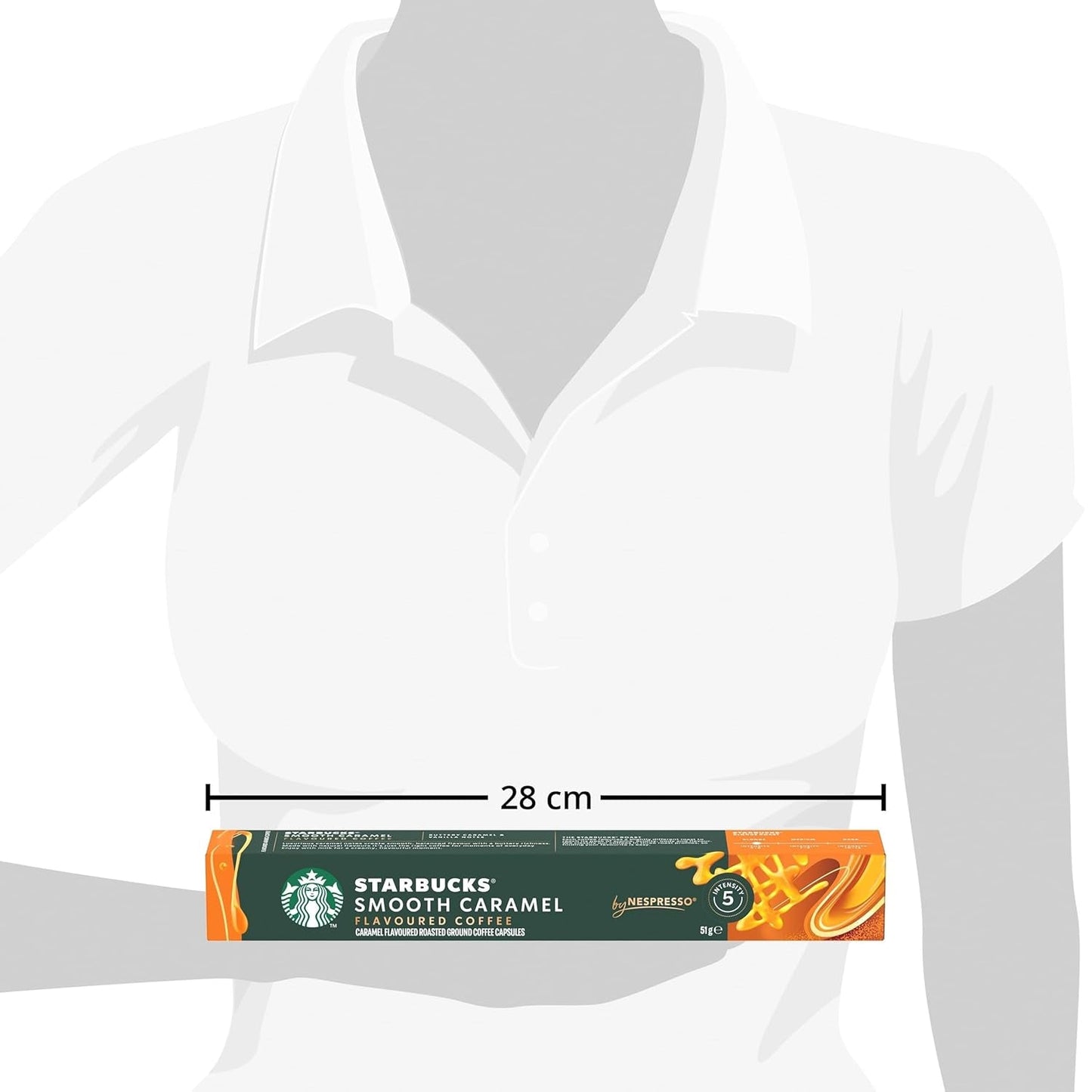 STARBUCKS od Nespresso, Helle Röstung, Karamell Aromatischen Kaffeekapseln 6 x 10 (60 Kapseln)