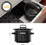 Pomalý hrnec digitální Crockpot, funkce udržování teploty, 2,4 litru (1-2 osoby) Pomalý hrnec Naty Shop