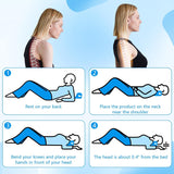 Neck Stretcher 2.0, Cloudy Neck Lefaya Neck Stretcher Ortopedický test Vítěz Neck Stretcher k úlevě od bolesti šíje Prémiový krční hrb Krk Cloud Korekce držení těla (modrá) Ortopedické polštáře na krk Naty Shop
