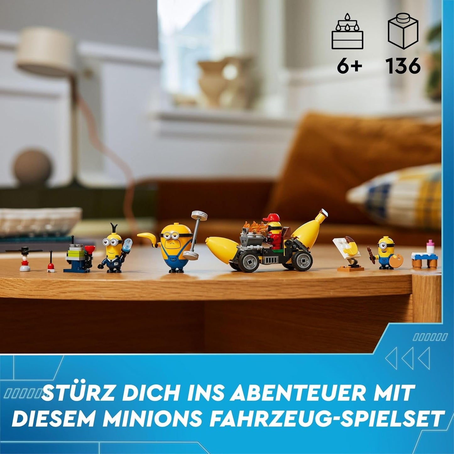 LEGO I - Jednoduše nenapravitelní 4 přisluhovači a hrací sada s automatem na banány pro I - Dětská hračka 4 prostě nenapravitelní přisluhovači Kreativní dárek pro chlapce a dívky 6 let 75580 Stavebnice Beuche den LEGO-Store