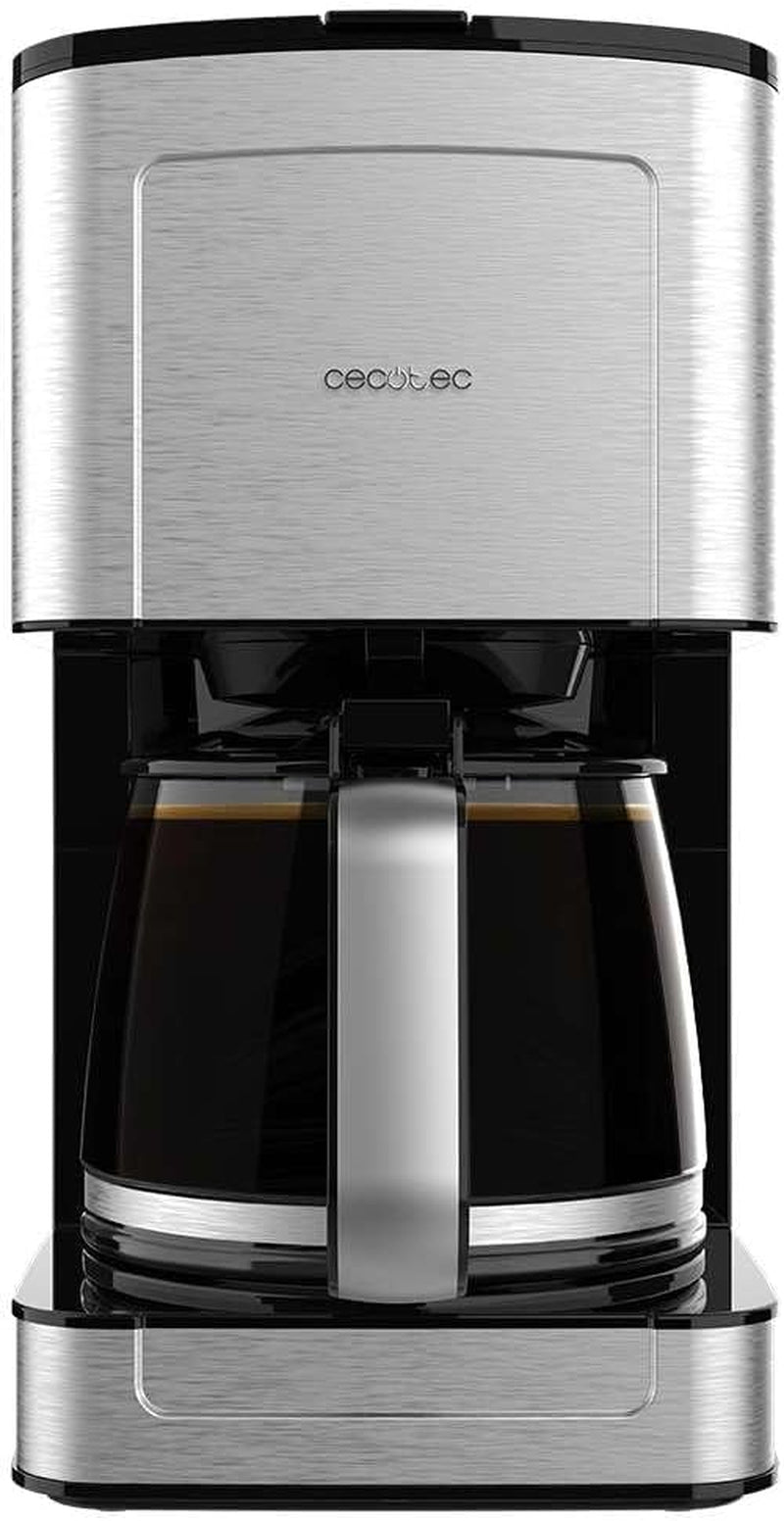 Espresso s filtrem Cecotec Coffee 66 Drop and Touch, výkon 950 W, 1,5 l, 12 šálků, dotykový displej, skleněná karafa, 24hodinový časovač, 6 spínačů, opakovaně použitelný síťový filtr