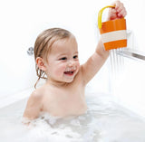 Hape Barevná sada kbelíků | Třídílná hračka do vany s vodním kolem pro batolata, vícebarevná Jucarii Bebe Naty Shop