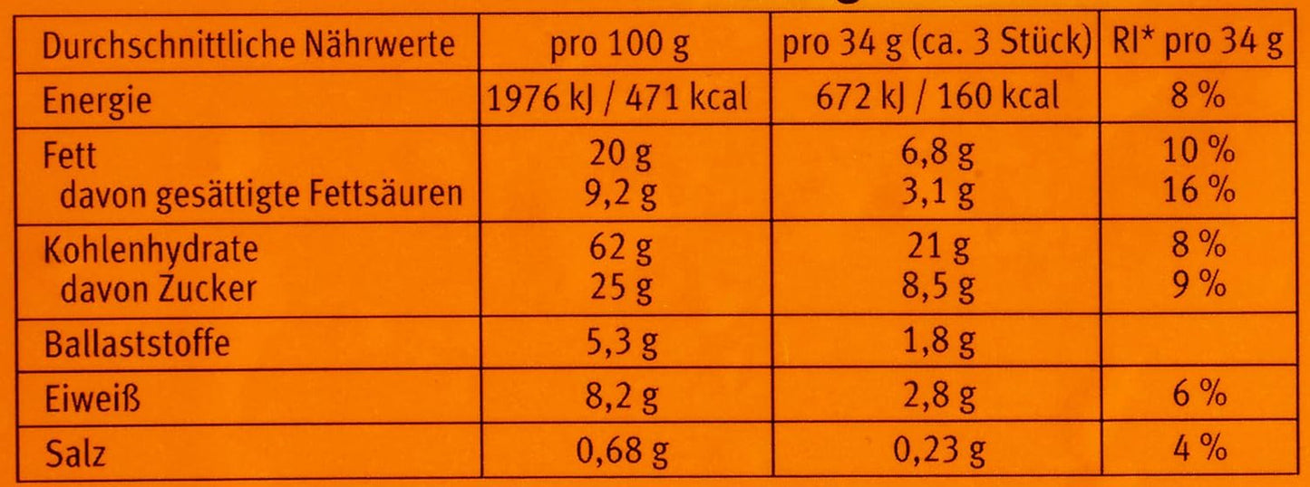 Bahlsen Hobbits Crunchy - Balení po 18 kusech - Úložný box - Ovesné celozrnné sušenky s vysokým obsahem vlákniny (18 x 250 g)
