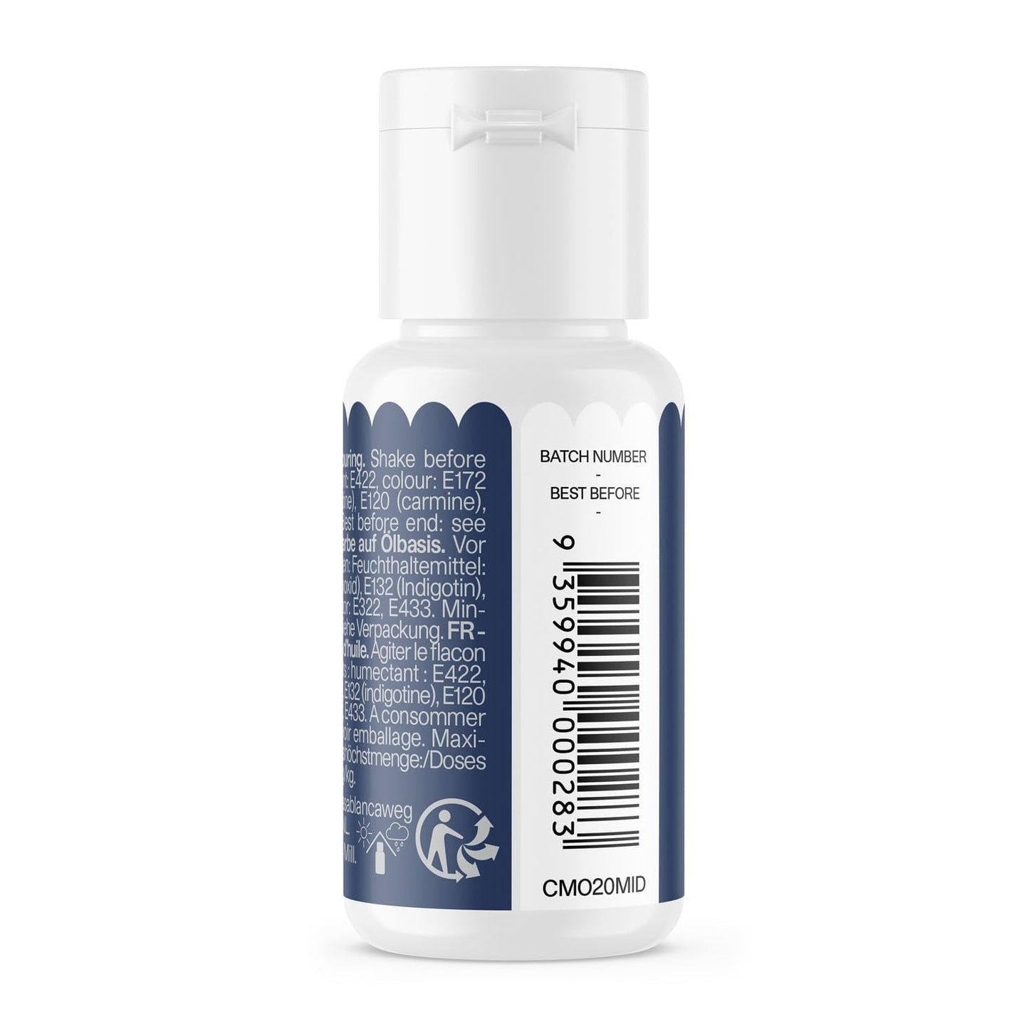 Potravinářské barvivo Color Mill Oil Blend Midnight Oil - Potravinářské barvivo na čokoládu, fondán, muffiny, dorty, pečení, makronky - Potravinářské barvivo na zdobení dortů - 100 ml