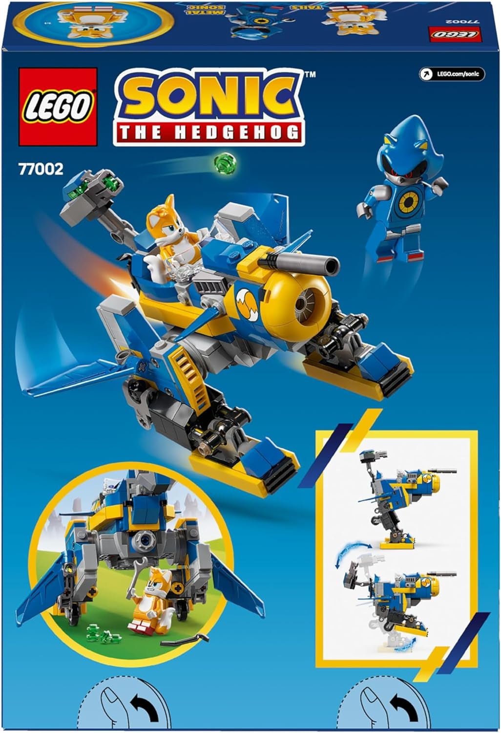 LEGO Sonic the Hedgehog Cyclone vs. Metal Sonic - Sběratelská hračka Mechs se 2 minifigurkami videohry - Nápad na dárek pro chlapce a dívky od 8 let a náctileté fanoušky her 77002 Stavebnice Besuche den LEGO-Store