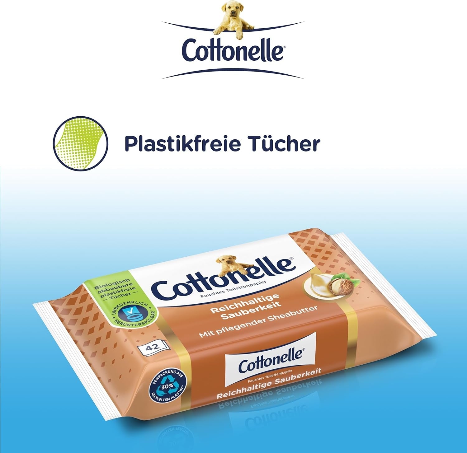 Vlhčené ubrousky, můj zážitek z lázní – kašmír a bambucké máslo, biologicky odbouratelné, bez plastů, znovu uzavíratelné, výhodné balení, 12 x 42 vlhčené ubrousky