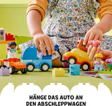 LEGO DUPLO Classic Stavebnice Auta a náklaďáky, Hrací sada s vozidly pro děti od 1,5 roku, Kreativní výuková hračka, Auto a závodní sada 10439 Stavebnic Besuche den LEGO-Store