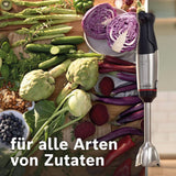 Bosch Stabmixer Ergomaster Serie 6 MSM6M673, 10 Jahre Motorgarantie, Edelstahl-Klingen, Verschleißfreie Keramik-Kupplung, Luftkühlung, Zerkleinerer, Kartoffelstampfer, Schneebesen, 1000 W Kitchen Naty Shop