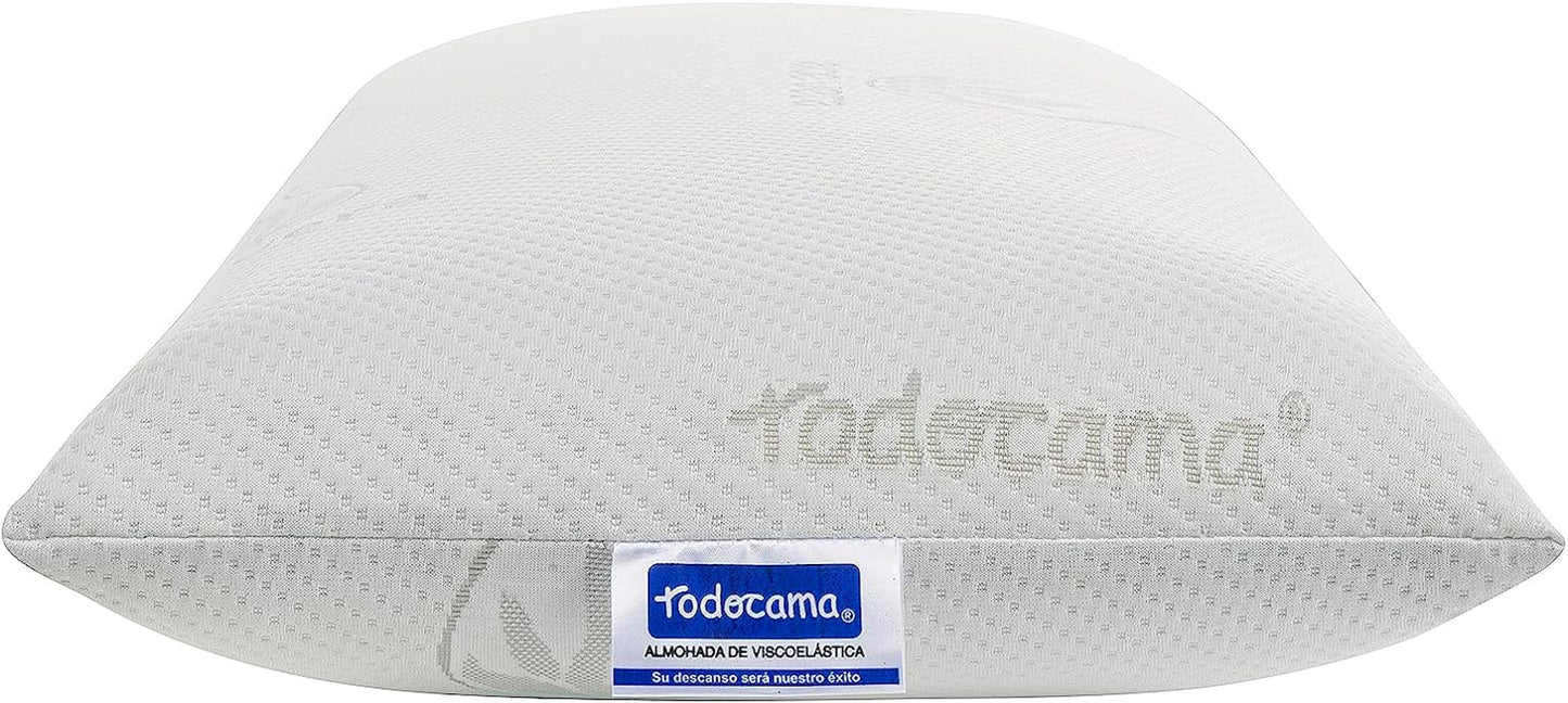 Todocama - Memory polštář, aloe vera, 2 kusy, 70 cm, bílé standardní polštáře Naty Shop