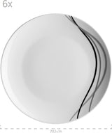 Kombinovaná sada nádobí Mäser, porcelán TAJO, bílá, 40 x 60 x 40 cm