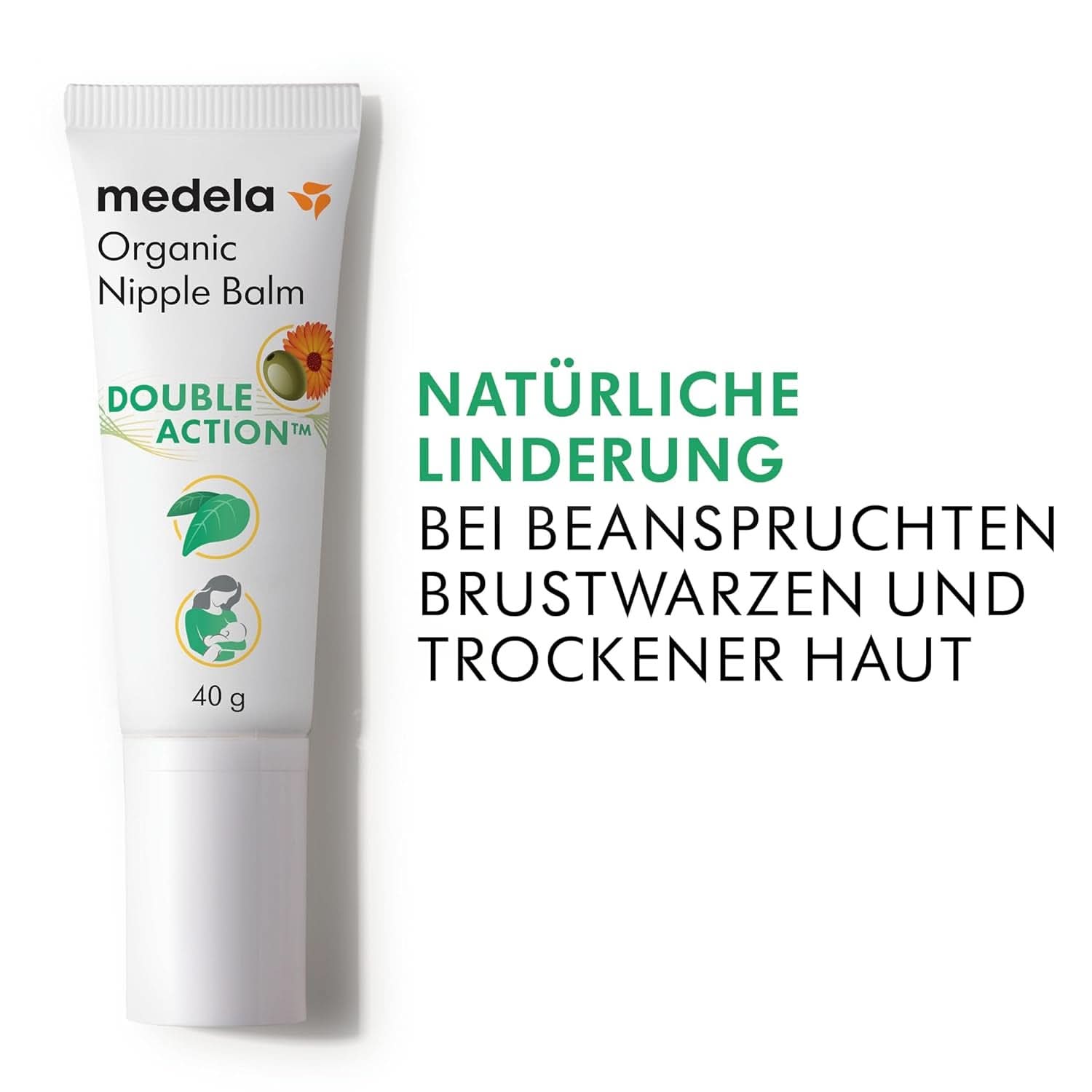Medela Bio-Brustwarzenbalsm – Beruhigend Und Pflegend Für Stillende Mütter – Hergestellt Aus Naturichen, Sicheren Inhaltsstoffen – Linderung Bei Beanspruchten Brustwarzen – Postpartum Essentials 40 G Příslušenství Jídlo a kojení Baby Naty Shop