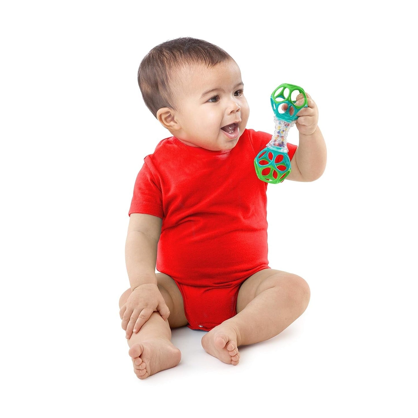 Šestidílná dárková sada Bright Starts Little Shakers - Dětská chrastítka a kousátka BPA Free Easy to Cat Unisex Newborn+