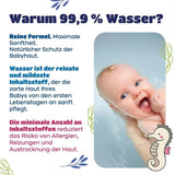 Vlhčené ubrousky Kindii Water Care - Aqua dětské ubrousky - 100% viskóza, 99,9% voda, extrakt z grapefruitu, velikost šátku 150x200, 100% biologicky odbouratelné, bez plastů, čisticí ubrousky pro citlivou pokožku