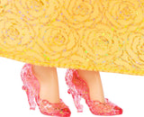 Mattel Disney Princess Toy Kloubová panenka Belle Fashion se třpytivým oblečením a doplňky Dárek pro děti inspirovaný filmem Disney HLW11