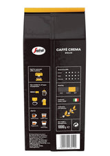 Segafredo Zanetti Caffè Crema Dolce - Celá zrna (1 kg balení) - Vhodné pro Caffè Crema - Lehce až středně pražená kávová zrna s jemnou a vyváženou chutí (2 balení)