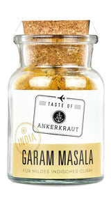 Ankerkraut Garam Masala, Gewürz für indisches Gericht, Leckeres Curry mit Fleisch würzen, Taste of India, 65 g v korkovém skle