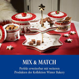 Villeroy & Boch - Malý úložný box Winter Bakery Delight, keramický box na vánoční cukroví, vánoční box, box na cukroví, box na cukroví, keramický box s víkem, úložiště sladkostí, prémiové porcelánové boxy na skladování potravin Naty Shop