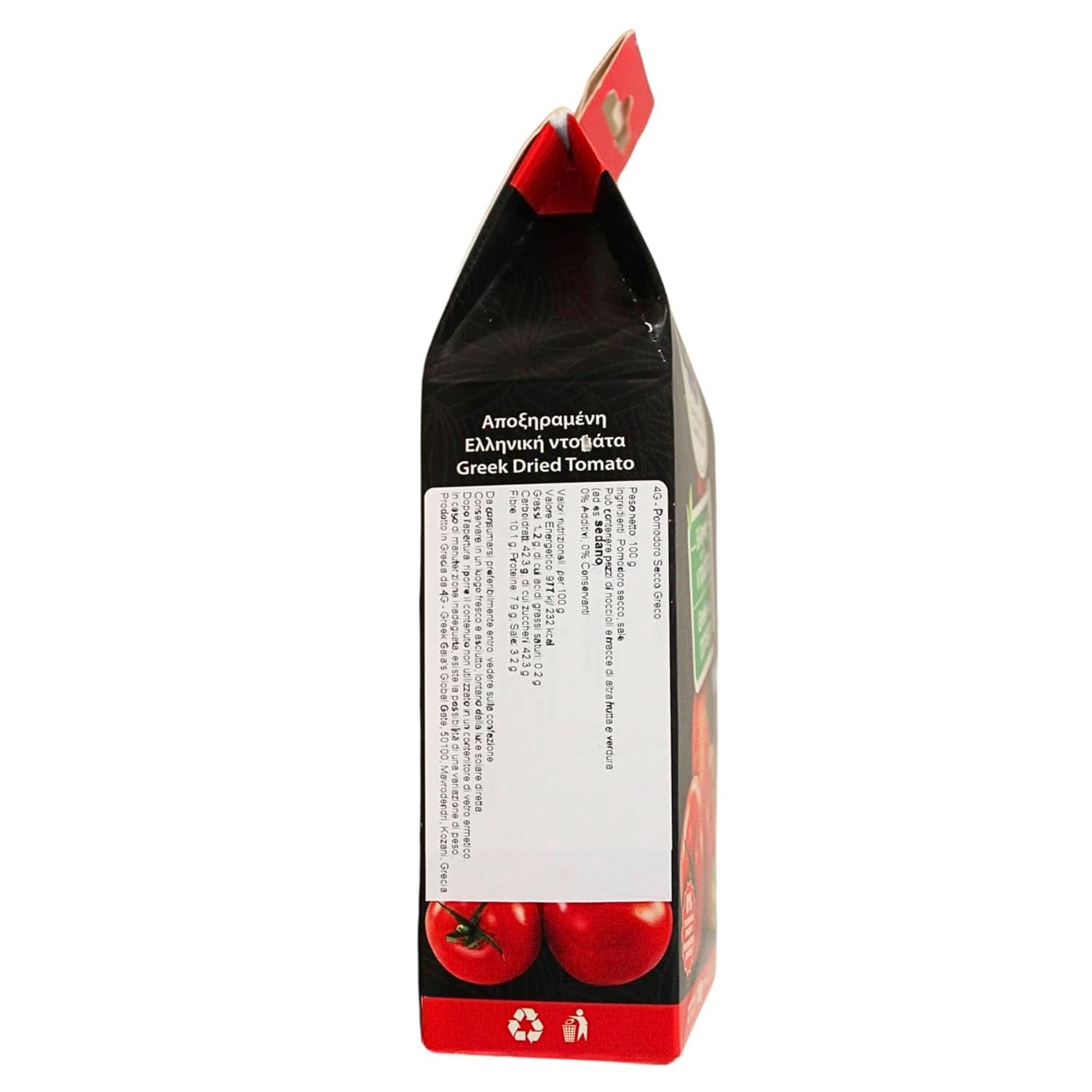 Sušená řecká rajčata, balení 2 x 100 gramů dehydratovaných produktů Naty Shop