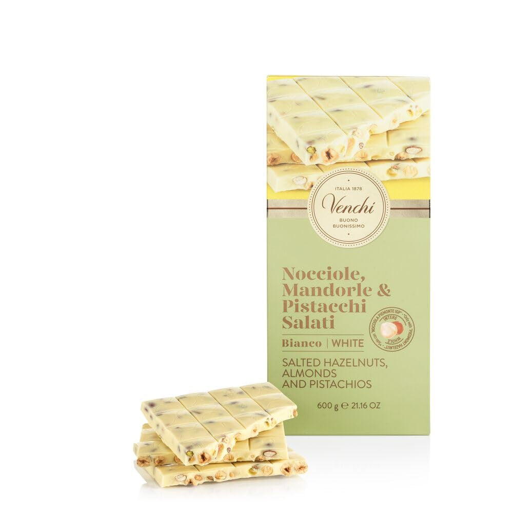 Venchi - Maxi tyčinka z bílé čokolády, solená, 600 g, bez lepku, bez umělých barviv a bez konzervantů